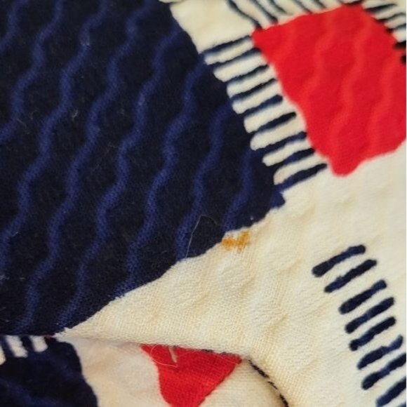 Mam'selle by Betty Carol Stunning Mod Sailor Funky Patriotic Vintage Dress - Picture 13 of 16